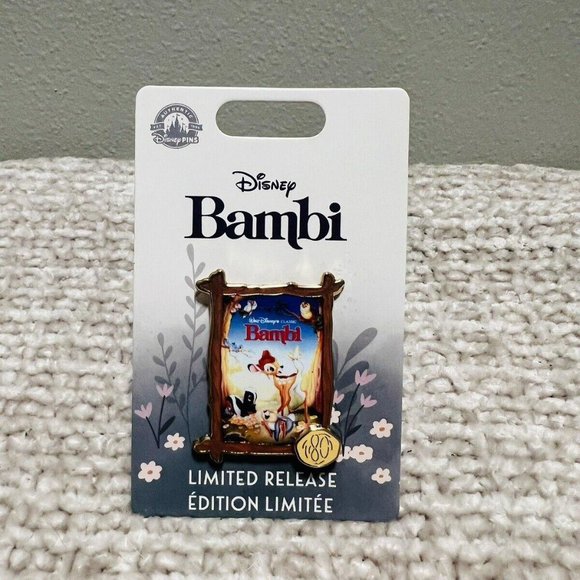 Disney Bambi 80th Anniversary Movie Poster Limited Release Pin - Picture 1 of 1